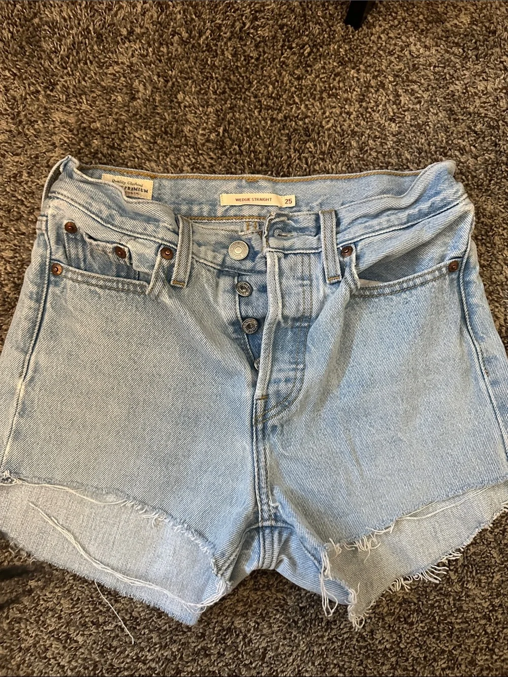 Levi's Wedgie Straight Denim Shorts